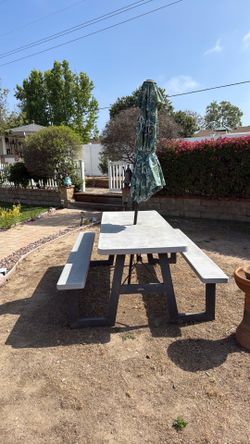 Picnic Table with umbrella