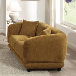 Lennox Brown Loveseat W/2 Pillows
