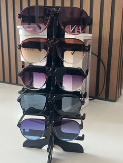 5 new men Sunglasses with Stand Holder