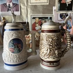 2 Antique Mugs 
