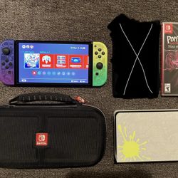 Nintendo Switch 1 OLED System + Poppy Triple Pack Game 
