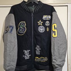 Men's Staple Pigeon Varsity Letterman Jacket Size 3xl NWT