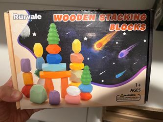 Rurvale Wooden Stacking Blocks Toy