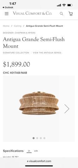 Antigua Grande Semi-Flush Mount
