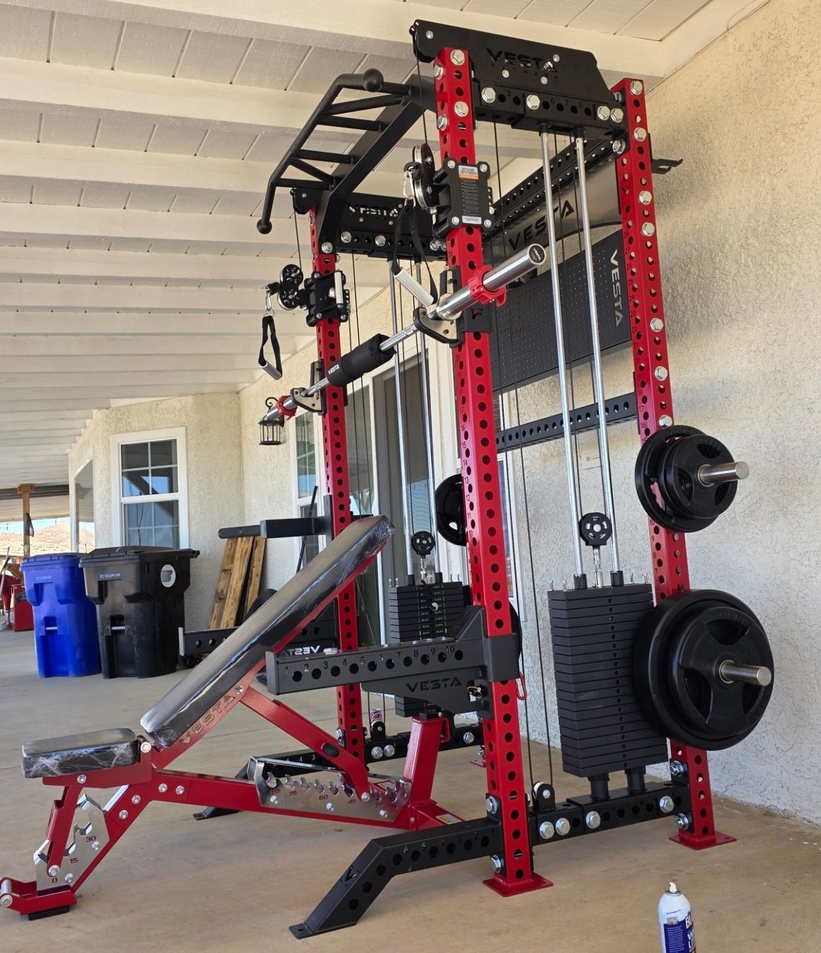 Functional Trainer / Squat Rack | Set of Weights | Adj Bench | Advance barbell | FREE DELIVERY 🚛