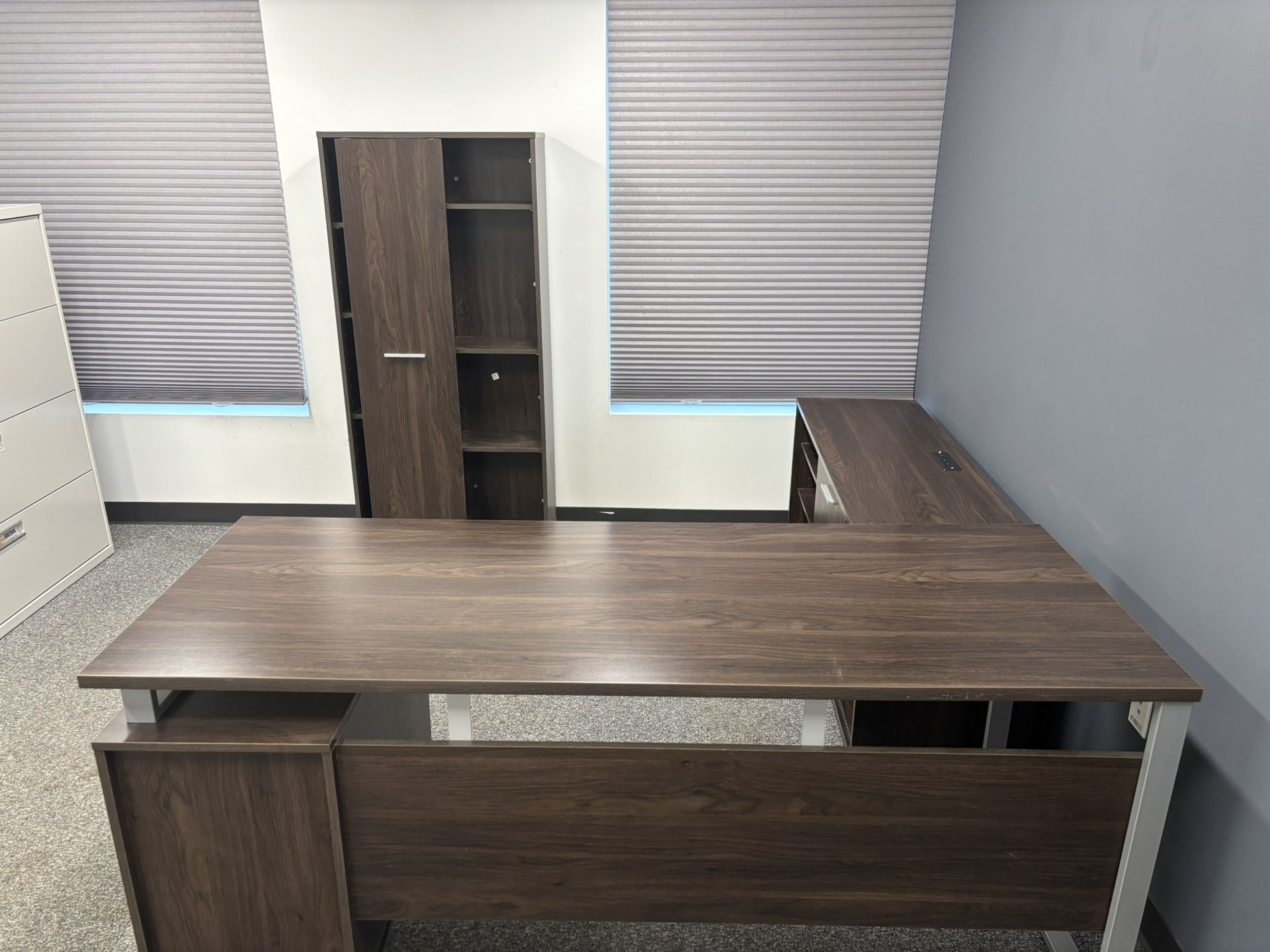 Office Desk And Storage Cabinet 
