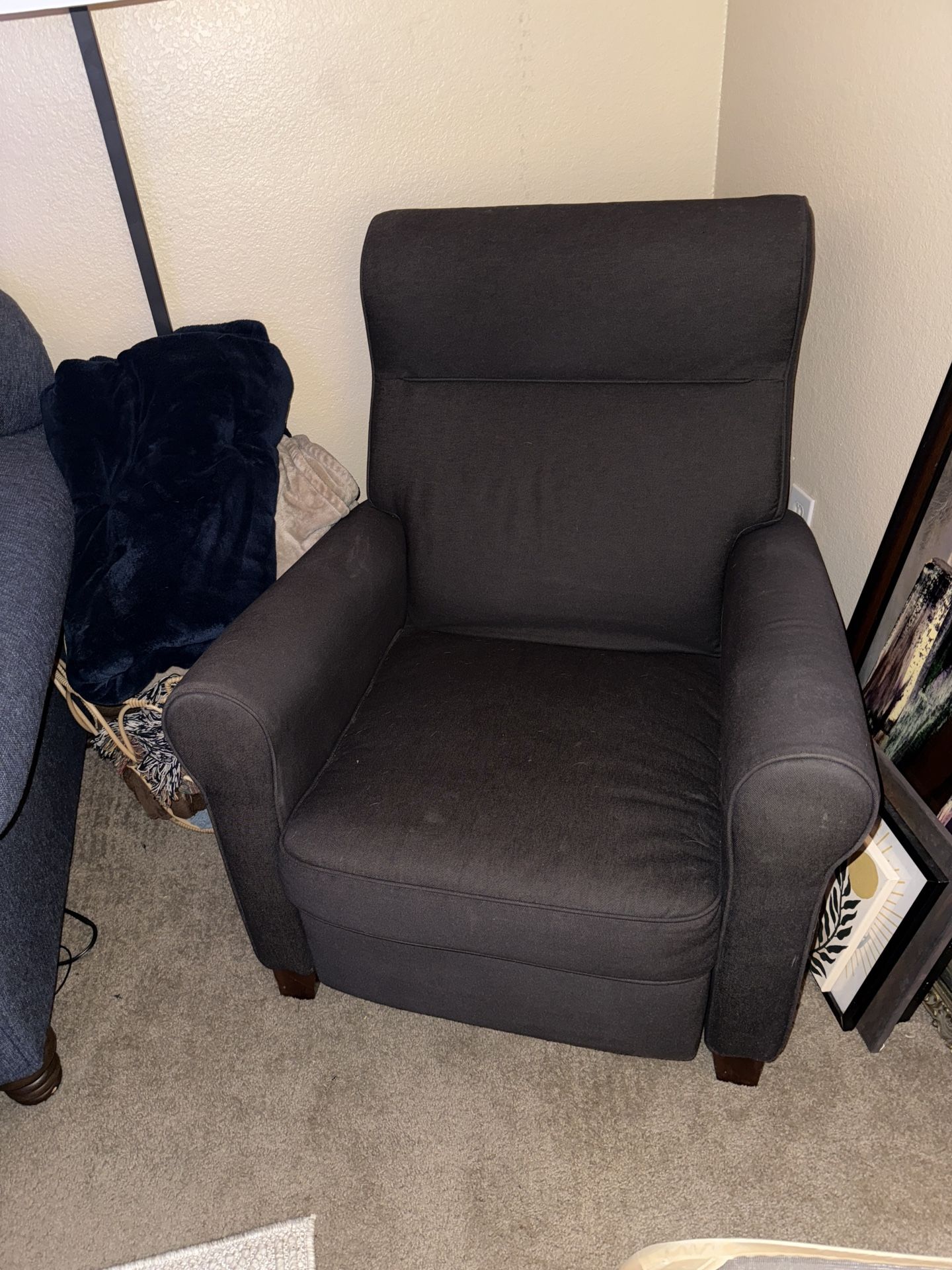 Navy Blue Recliner