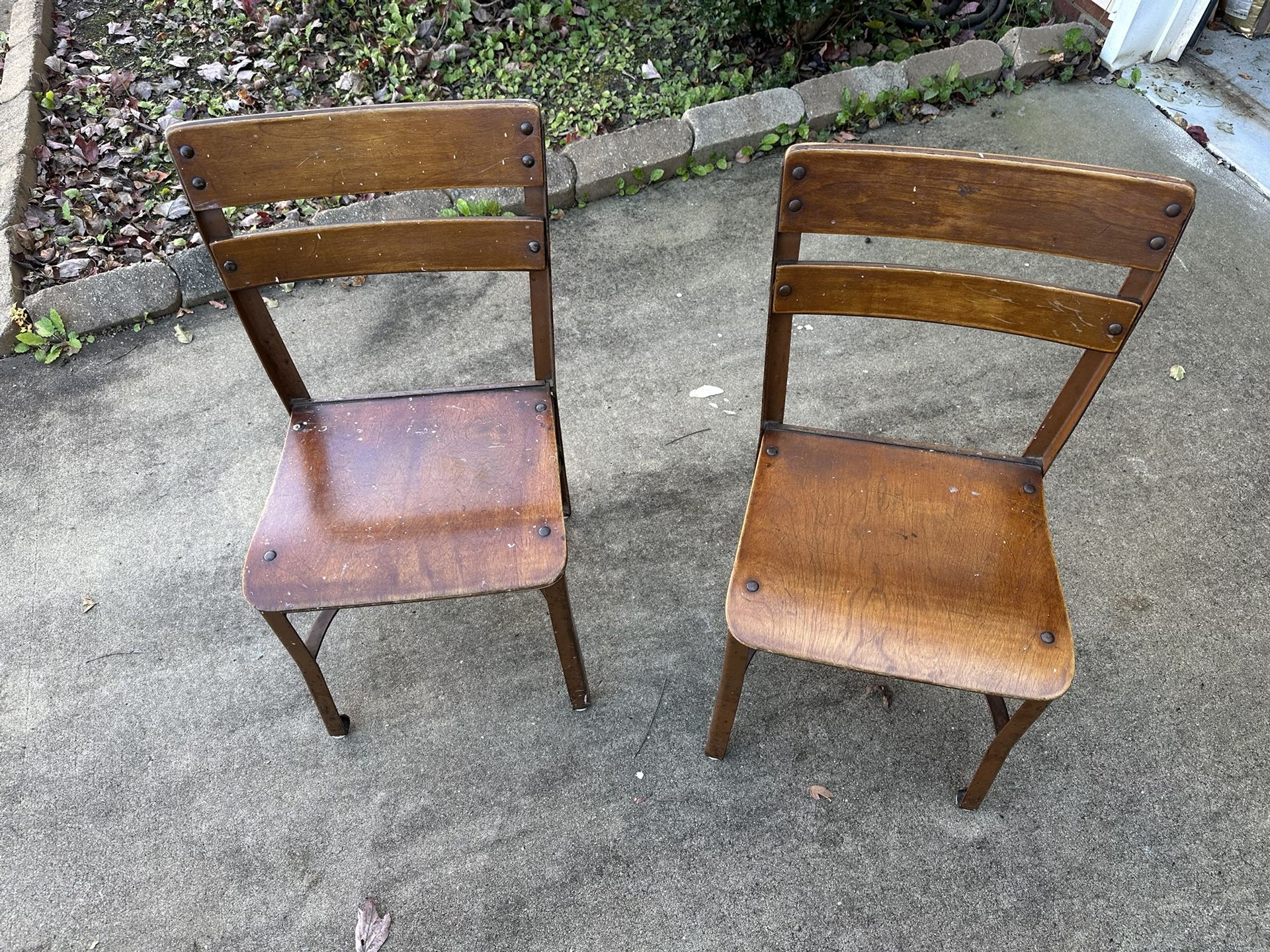 Vintage/Antique Classic Style School Room Chairs