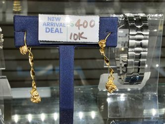 Earrings - Yellow Gold 10k (.417) 3.8 grams