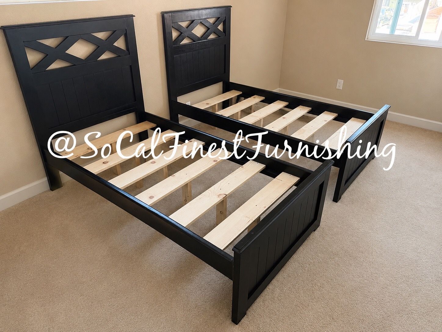 New twin bed frames - No mattress