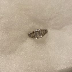 Sterling And Zirconia Ring 