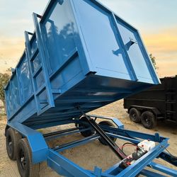New Blue 8x4x12 Hydraulic Dump Trailer 💙