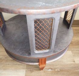 Industrial luxe coffee table