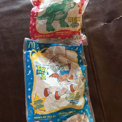 1999 Disney McDonalds Happy Meal TOY STORY 2: WOODY & BULLSEYE AND rE CANDY DISPENSERS