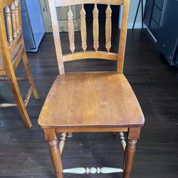 6qty Solid Wood Stools