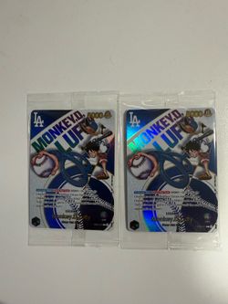 One Piece Monkey D Luffy Los Angeles Dodgers Promotional Card (2025) SEALED Each $2,700 or $5,000 for both