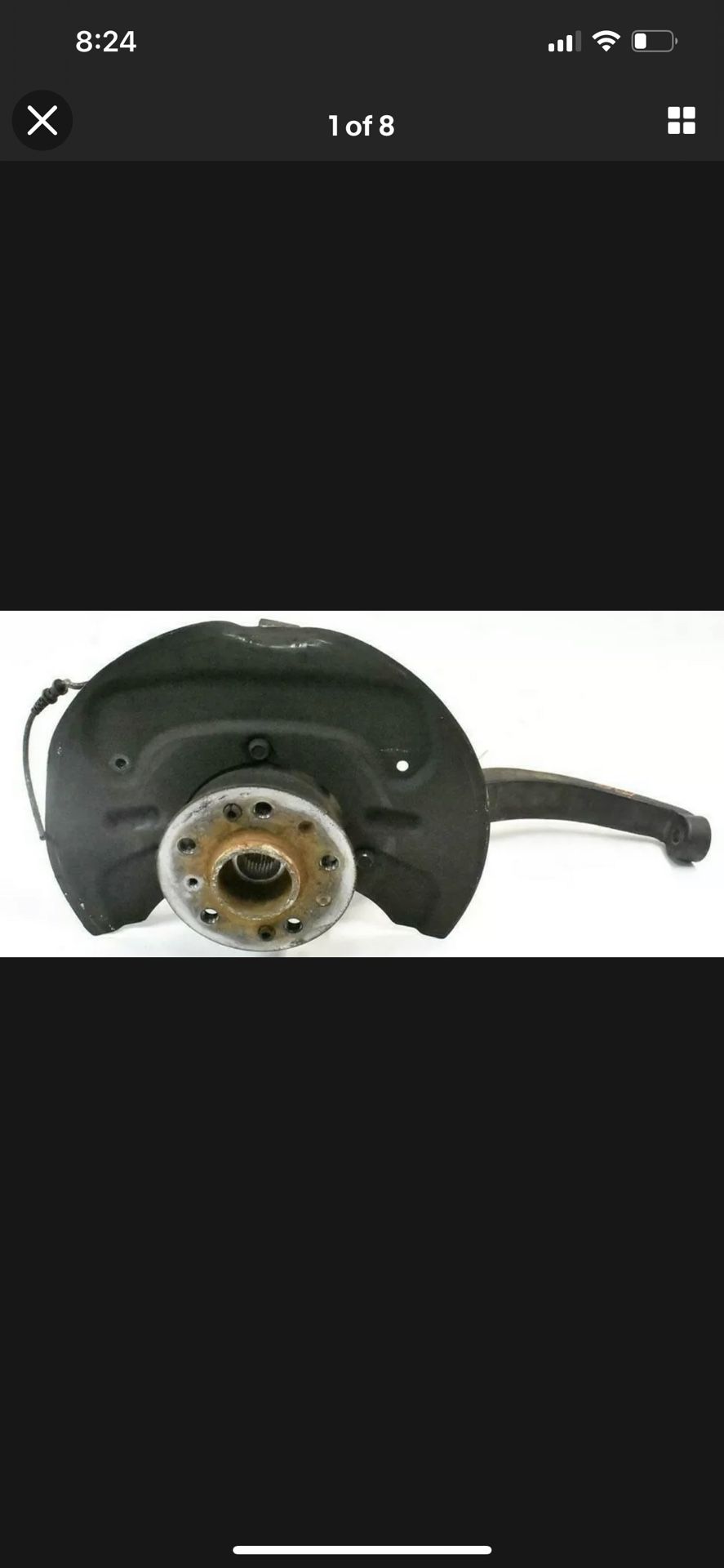 07-12 Mercedes X164 W164 GL450 GL550 Left Front Spindle Hub Carrier Knuckle