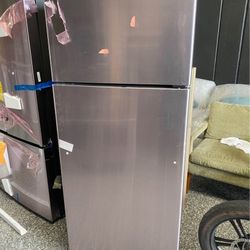 New Stainless Steel Refrigerator GE Apartment size 