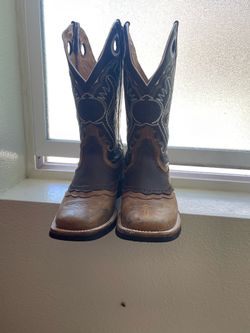 Men’s Square Toe Cowboy Boots Size 8