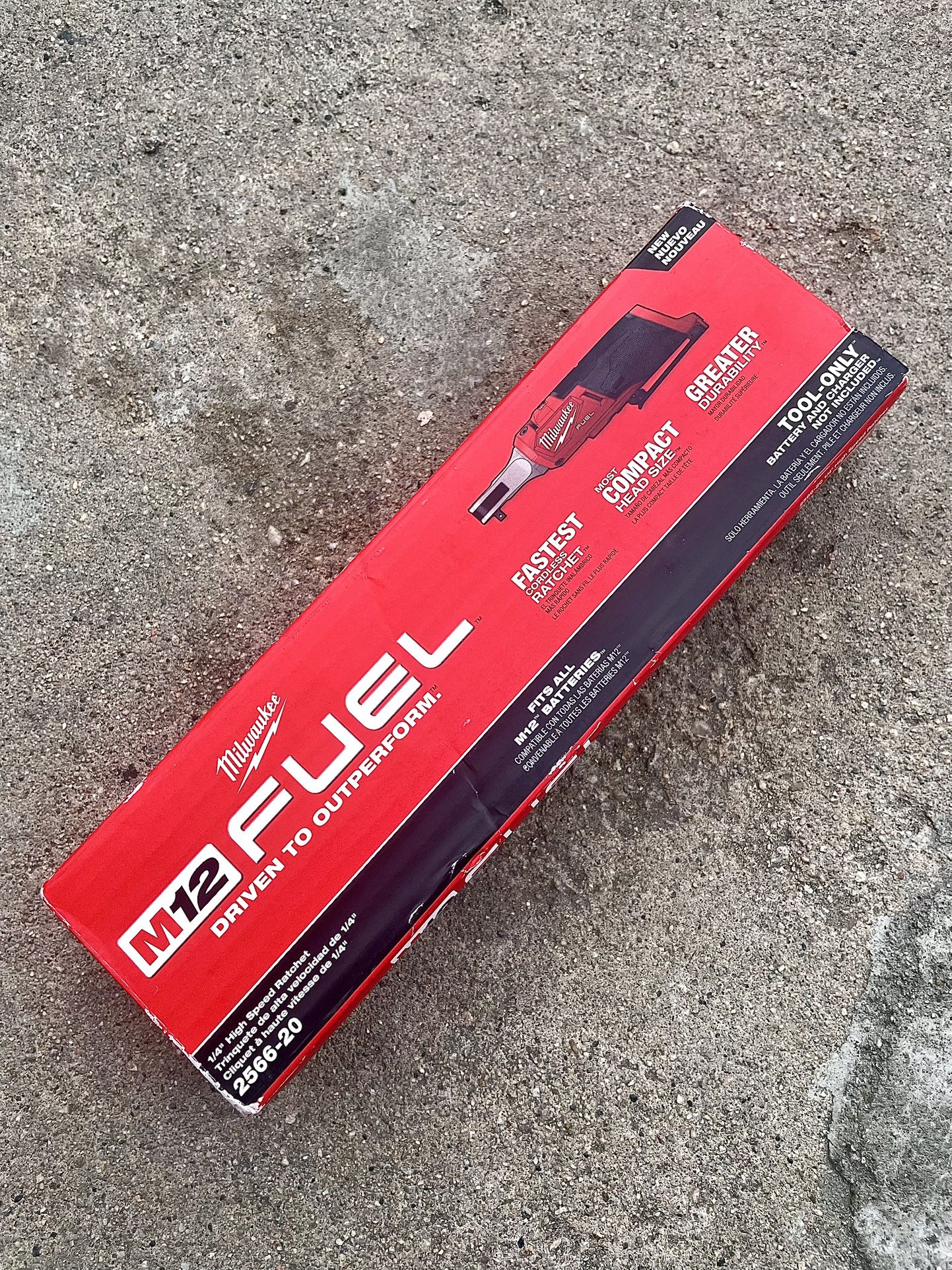 Milwaukee M12 FUEL 12V Lithium-Ion Brushless Cordless High Speed 1/4 in. Ratchet (Tool-Only) $155 New