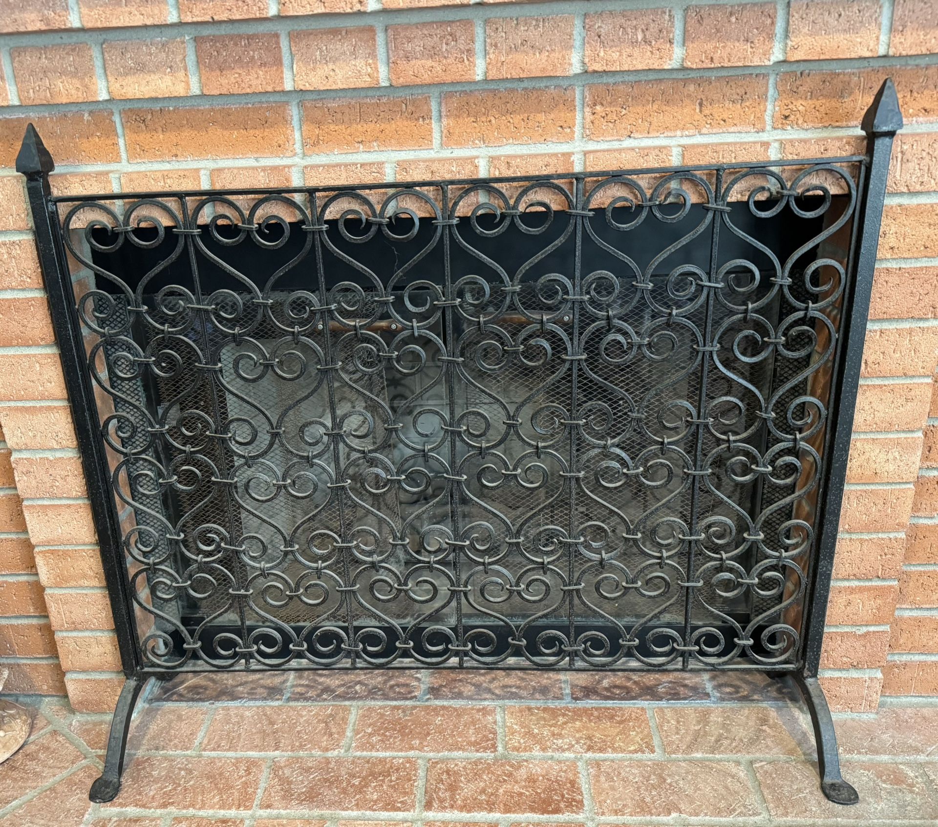 Wrought Iron Fireplace Screen