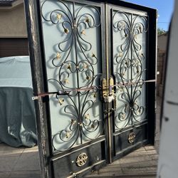 Custom Double Iron Door