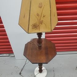 Antique Floor Lamp/side Table