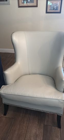 Gray Leather Chair
