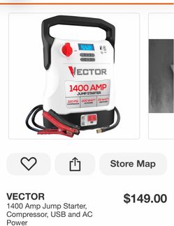 1400 Amp Jump Starter, Compressor, USB and AC Power