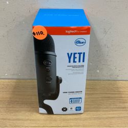 LOGITECH FOR CREATORS BLUE YETI PREMIUM MULTI-PATTERN USB MICROPHONE GAMING STREAMING PODCASTING.