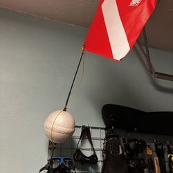 Dive Flag Ball Float With Weight Disassembles 