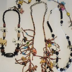 Wooden Animal Carved Jewelry 