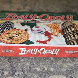 ITALYOPOLY A Game elebrating IL Bel Paese! MONOPOLY Style BOARD GAME Excellent!!