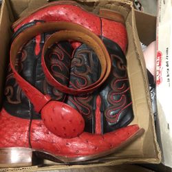 Ostrich Boots