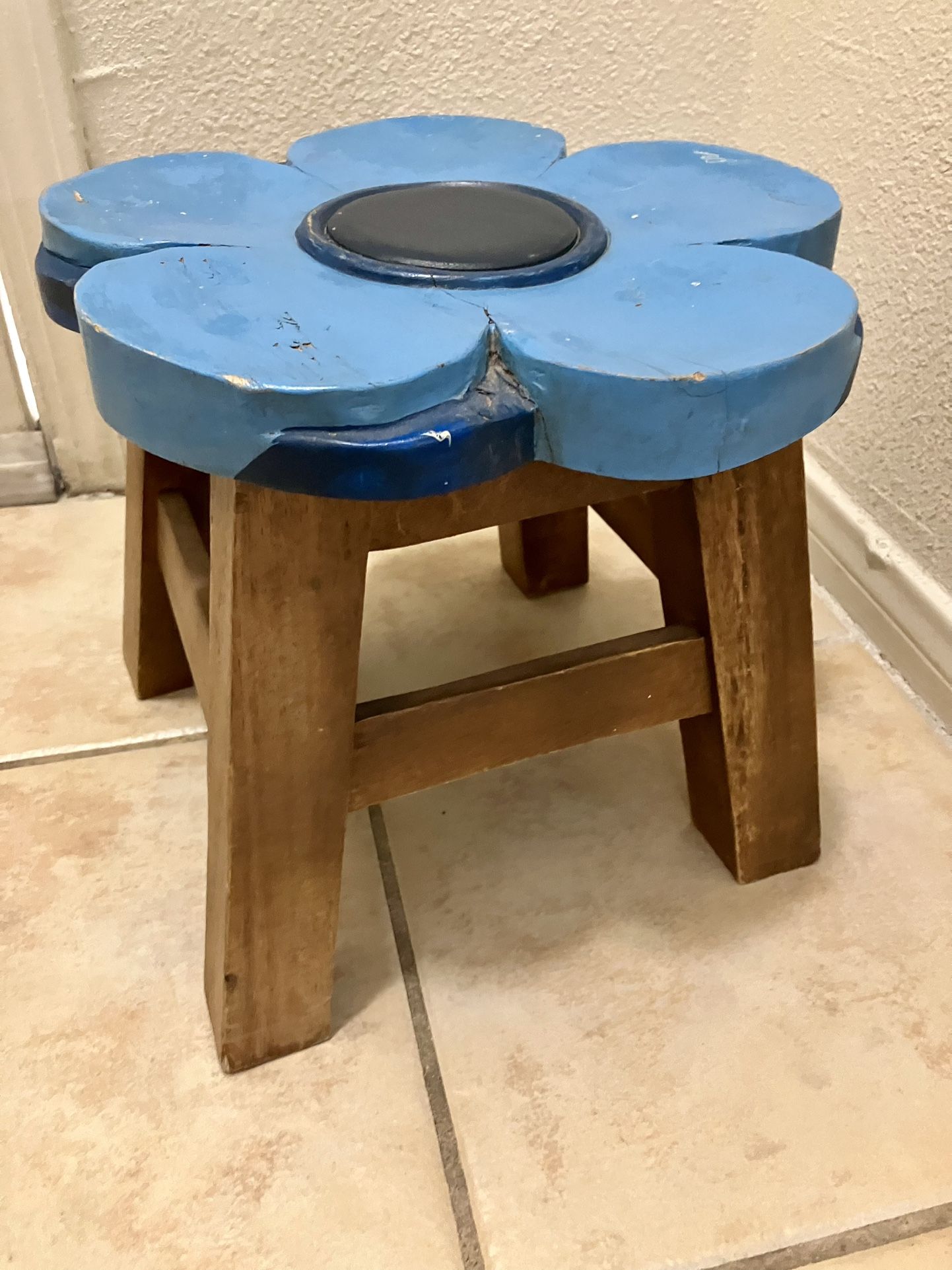 Wooden Flower Stool