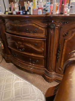 Cherry oak bed room set