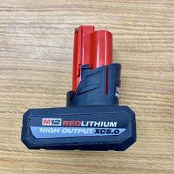 Milwaukee 48-11-2450 M12 12V REDLITHIUM HIGH OUTPUT XC5.0 Battery Pack