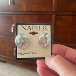 Silver earrings (clip-on)