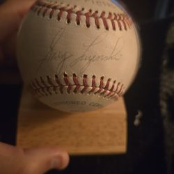 Autographed Baseball Of Phillies Great Greg Luzinski 