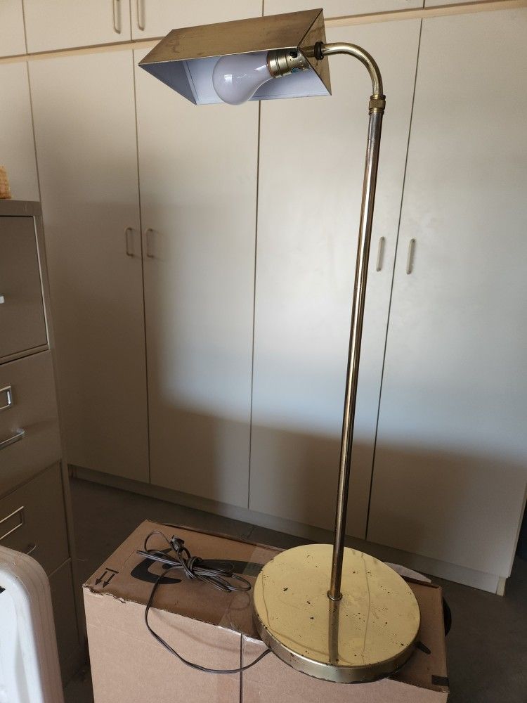 Mid Century Brass Floor Lamp