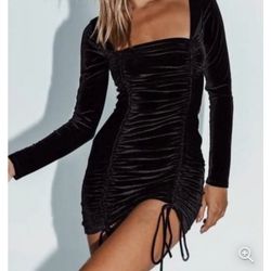 Velvet Embers Mini Dress