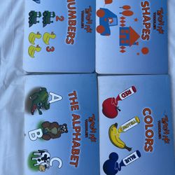 Toddler Learning Books, My First Library Flipbook Learning First Words, Numbers, Alphabet, Color and Shape Toys, Mini Board Books Set Toddler Activity