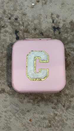 Small Travel Jewelry Box with Mirror