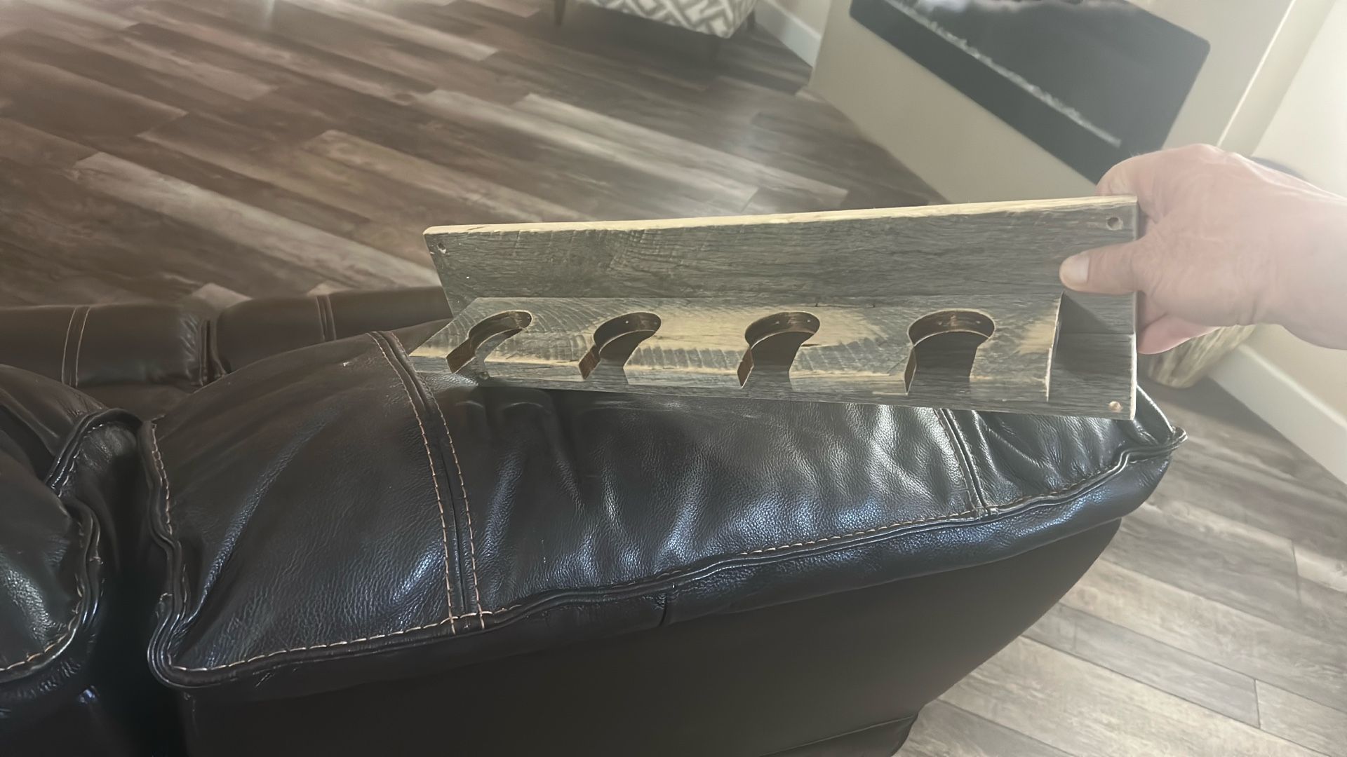Handmade Baseball Bat Holder From Oak