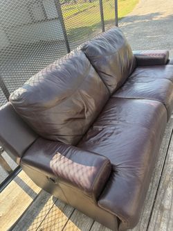 Leather Power Reclining Sofa – FREE DELIVERY – $250