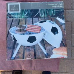 Gibson Portable Soccer Ball BBQ Grill- New