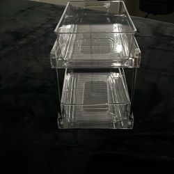 Clear Plastic Cubby Sliding New (ordered To Many)