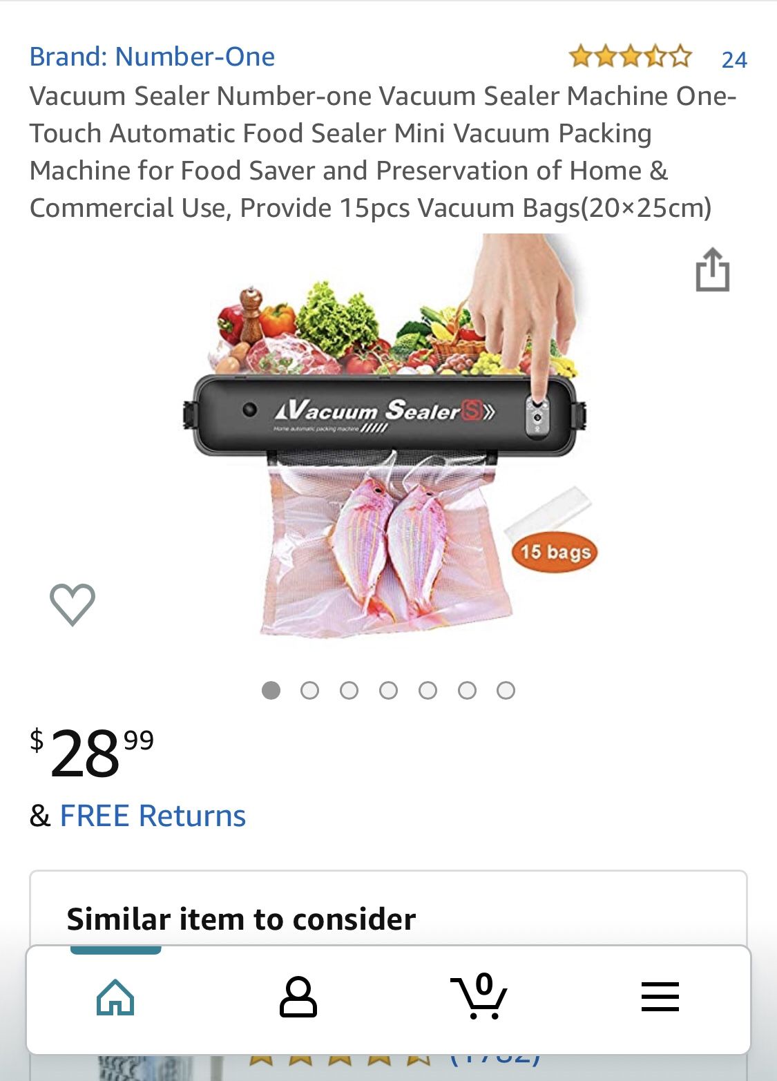 Vacuum sealer comes with bags