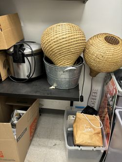 6 Rattan Hanging Lampa 