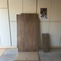 CB2 Blox Dining table and Blox Bench